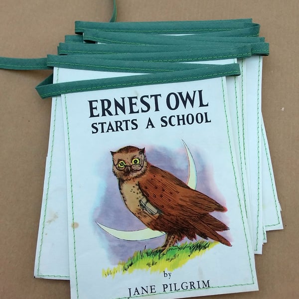 Book bunting - Ernest Owl