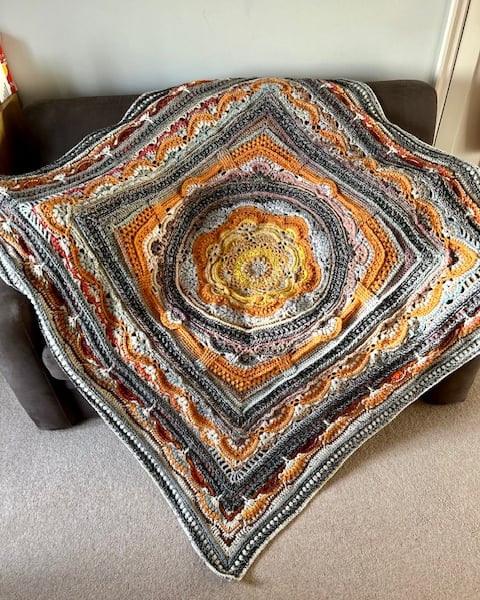 Chunky Crocheted crochet Heirloom Blanket