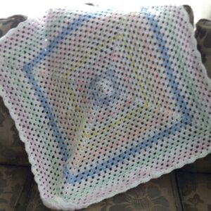 Pastel Shades Vintage Style Lap Blanket