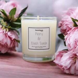 Peony & Blush Suede Candle