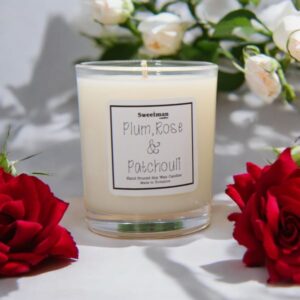 Plum, Rose & Pachulia Candle