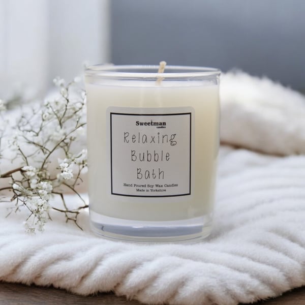 Relaxing Bubble Bath Candle