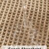AMOAMI Upgraded Waffle Bath Mat, Super Absorbent Non Slip Bath Mats for Bathroom Floor, Machine Washable Bathroom Rugs with Tassels, Rubber Backed...