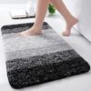 Arotive Microfiber Bathroom Rugs, Shaggy Soft and Absorbent Bath Rug, Non-Slip, Thick Plush Machine Washable Dry Bath Mats for Bathroom, Tub and...