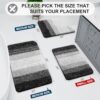 Arotive Microfiber Bathroom Rugs, Shaggy Soft and Absorbent Bath Rug, Non-Slip, Thick Plush Machine Washable Dry Bath Mats for Bathroom, Tub and...