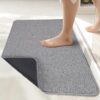 Bath Mat,Ultra Thin Bathroom Rugs,Rubber Bath Mats for Bathroom,No Slip Bath Rugs,Quick Dry,Machine Washable,Low Pile,Absorbent,Shower...