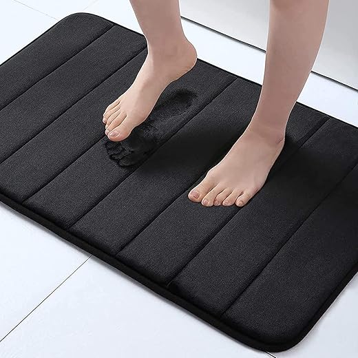Buganda Memory Foam Bath Mat, 24" x 16", Ultra Soft and Non-Slip Bathroom Rugs, Water Absorbent and Machine Washable Bath Rug for Bathroom, Shower,...
