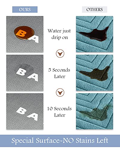 MontVoo-Bath Mat-Bathroom Mat Rug Non Slip Super Absorbent Stain Resistant Quick Dry Thin Bathroom Rug-Bath Mats for Bathroom Floor Bathtub...