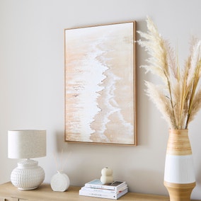 Morning Waves Hand Painted Framed Canvas