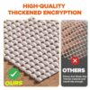 Non Slip Rug Pad Gripper 2x3 Feet, Anti Skid Mat for Under Area Rugs, Keeps Rugs in Position and Safe, Thick Cushioned Carpet Pad for Hardwood...