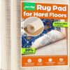 Non Slip Rug Pad Gripper 2x3 Feet, Anti Skid Mat for Under Area Rugs, Keeps Rugs in Position and Safe, Thick Cushioned Carpet Pad for Hardwood...