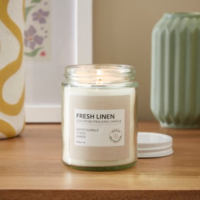 Odour Neutralising Linen and Sky Candle