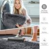 OLANLY Area Rugs for Living Room Bedroom, Machine Washable 4x5.9 ft Soft Fluffy Shaggy Bedside Rug, Indoor Floor Carpet for Kids Girls and Boys,...
