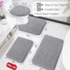 OLANLY Bathroom Rugs 30x20, Extra Soft Absorbent Chenille Bath Rugs, Rubber Backing Quick Dry, Machine Washable Bath Mats for Bathroom Floor, Tub...