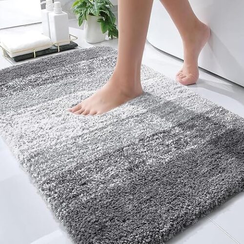 OLANLY Bathroom Rugs Mat 30x20, Extra Soft Absorbent Microfiber Bath Rugs, Rubber Backing, Quick Dry, Machine Washable Bath Mats for Bathroom...