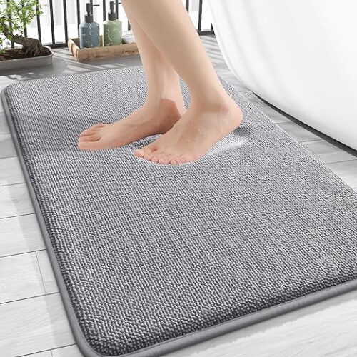OLANLY Thick Memory Foam Bath Mat Rug 30x20, Extra Soft Absorbent Bathroom Rugs, Quick Dry Bath Mats, Non-Slip, Machine Washable Carpet for...