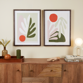 Set of 2 Elements Lokke Framed Prints