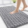 Smiry Bathroom Rugs Mat 30x20, Extra Soft Absorbent Chenille Bath Rugs, Non Slip Rubber Backing Machine Washable Quick Dry Bath Mats for Bathroom...
