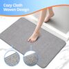 Thin Bathroom Rugs, Bath Mat Super Absorbent, Bath Rugs Rubber Backing Non-Slip, Quick Dry Machine Washable, Cozy Cloth Bathroom Mat fit Under...