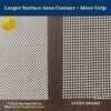 Veken 8x10 Ft Rug Pad Gripper for Hardwood Floors, Non Slip Rug Pads for Area Rugs, Thick Rug Grippers for Tile Floors, Under Carpet Anti Skid Mat,...