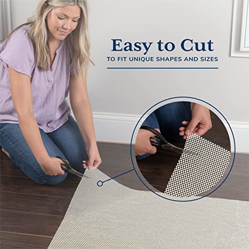 Veken 8x10 Ft Rug Pad Gripper for Hardwood Floors, Non Slip Rug Pads for Area Rugs, Thick Rug Grippers for Tile Floors, Under Carpet Anti Skid Mat,...