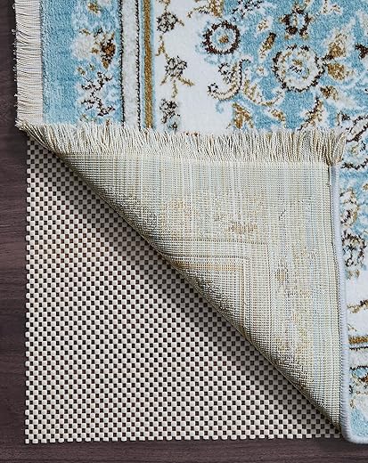 Veken 8x10 Ft Rug Pad Gripper for Hardwood Floors, Non Slip Rug Pads for Area Rugs, Thick Rug Grippers for Tile Floors, Under Carpet Anti Skid Mat,...