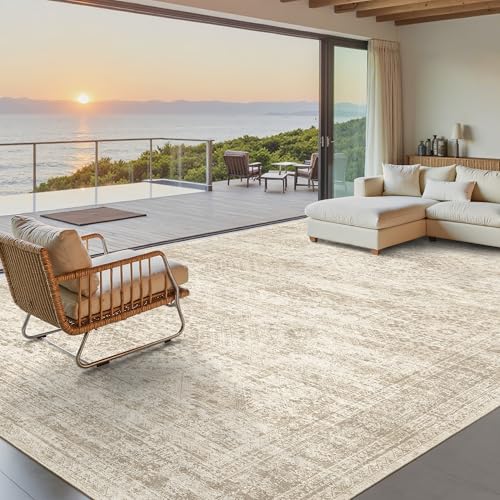 Washable Area Rug 8x10, Large Soft Rugs for Living Room Vintage Beige Carpet 8x10 Area Rugs for Bedroom Dining Room Non-Slip Stain Resistant Under... Washable Area Rug 8x10, Large Soft Rugs for Living Room Vintage Beige Carpet 8x10 Area Rugs for Bedroom Dining Room Non-Slip Stain Resistant Under...