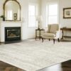 Washable Rugs 8x10 Area Rugs for Living Room,Rugs for Bedroom,Large Carpets,Ultra Soft Faux Wool Retro Dining Room Rug,Non Slip&Non-Shedding Low...