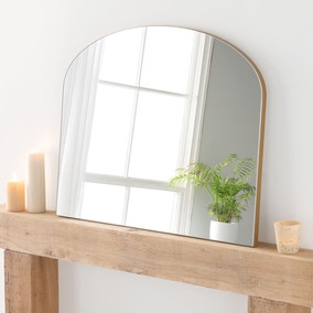 Yearn Simple Arched Overmantel Wall Mirror Yearn Simple Arched Overmantel Wall Mirror