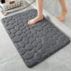 YIHOUSE Bathroom Mat Rug, Memory Foam Bath Mat, Non-Slip Bathroom Floor Mats, Cobblestone Bath Mats Absorbent Bath Rugs Washable Quick Dry...
