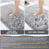 Yimobra Bathroom Rugs Non Slip Washable 24x17, Ultra Soft and Water Absorbent Bath Mats, Plush Fluffy Shower Mat Outside, Microfiber Thick Matts...