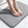Yimobra Memory Foam Bath Mat, Super Soft Absorbent Bathroom Rug Non Slip 24x17 Inch, Quick Dry, Machine Washable Floor Carpet for Tub Shower, Home...